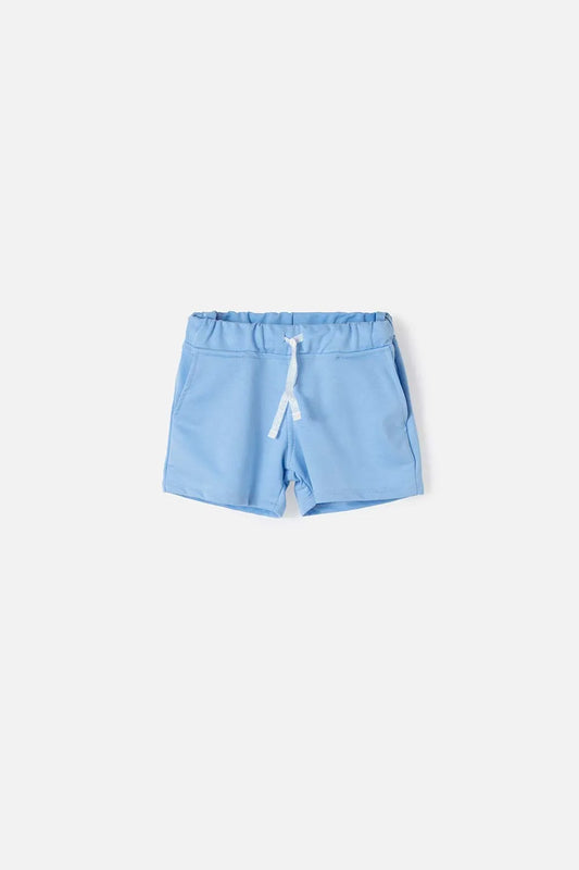 SHORT DE CORDON AZUL PARA NIÑA